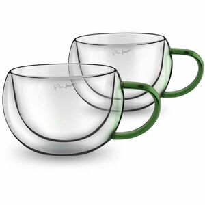 Lamart LT9112 2 részes cappuccino pohárkészletVaso, 270 ml, zöld, zöld kép