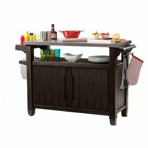 Keter Multifunkcionális kerti grillasztal UNITY XL270l barna, 134 x 52 x 90 cm, barna kép