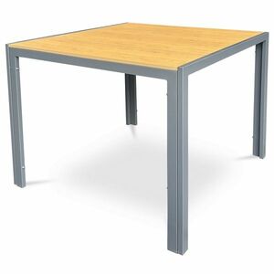 Autronic Kerti asztal, fém, polifából, barna, AZT-S1209 OAK kép