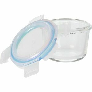 Kerek üvegedény, 100 ml, fedővel kép
