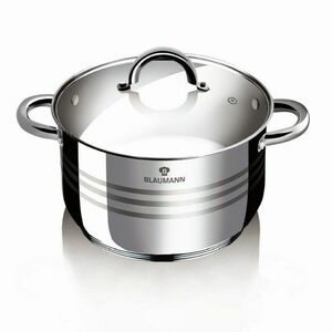 Blaumann Gourment Line fazék üvegfedővel 16 cm, 16 cm, BL-1018, 16 cm átmérőjű kép