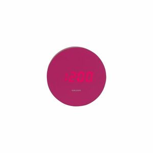 Karlsson 5981BP design LED óra ébresztővel, rózsaszín, átmérő 9 cm kép
