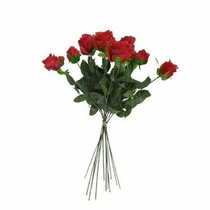 Művirágcsokor, vörös rózsák, 67 cm, 12 db kép