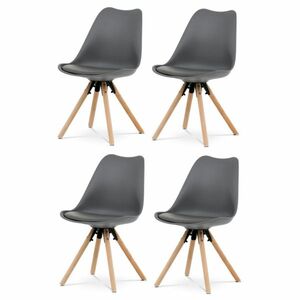 CT-762 GREY étkezőszék szett, 4 db, szürke kép