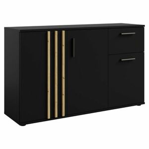 TOLIS 3D1S komód, fekete, fekete kép