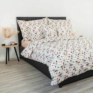 Kvalitex Krep lepedőhuzat Mozaika, 140 x 200 cm, 70 x 90 cm, 140 x 200 cm, 70 x 90 cm kép