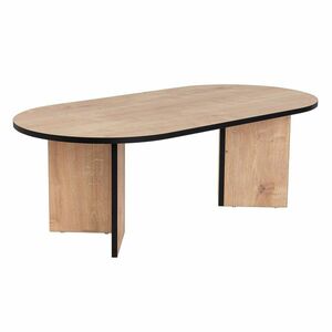 Sable Sapphire Oak Black konferenciaasztal, természetes kép