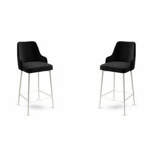 Enox Black and White bárszék szett, 2 db, fekete, 2 db kép