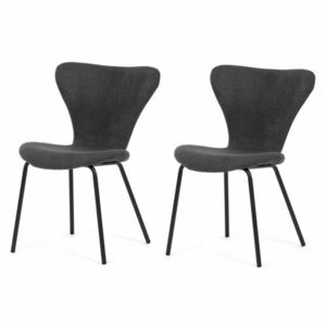 CT-S8010 GREY2 étkezőszék szett, 2 db, sötétszürke kép