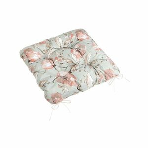 Bellatex Adéla steppelt ülőpárna Lilie lazac, szürke, 40 x 40 cm kép