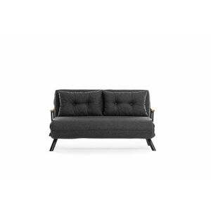 Sando 2 Dark Grey kinyitható kanapé, sötétszürke kép