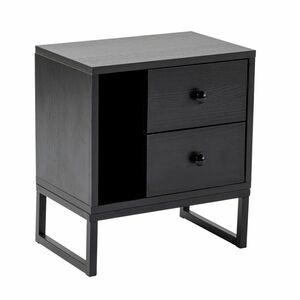 Glimmer Wood Black éjjeliszekrény, fekete kép