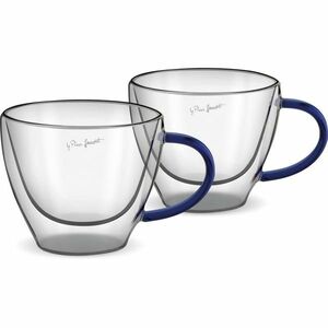 Lamart LT9116 2 részes cappuccino pohárkészletVaso, 190 ml, kék, kék kép