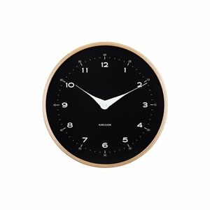 Karlsson 5995BK dizájner falióra, fekete, átmérő30 cm kép