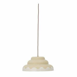 Krémszínű függőlámpa fém búrával ø 40 cm Lacya – Bloomingville kép