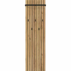 Natúr színű fali fogas tölgyfa dekorral 46 cm Libbiano – Germania kép