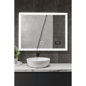 AQUAMARIN Fürdőszobatükör LED SP04 80 x 60 cm 15 W kép