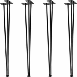 STILISTA Bútorláb 3 db rúd 70 cm fekete kép