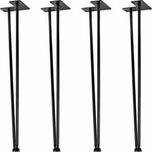 STILISTA Bútorláb 2 rúdból álló 60 cm fekete kép