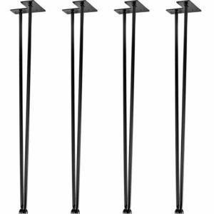 STILISTA Bútorláb 2 rúdból álló 70 cm fekete kép