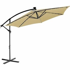 STILISTA Kerti napernyő LED fogantyúval 350 cm bézs kép