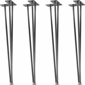STILISTA Bútorláb 3 db rúd 60 cm ezüst kép