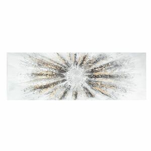 Absztrakt falikép, Nappal, 50x150 cm, arany-fehér - ETOILE FILANTE - Butopêa kép