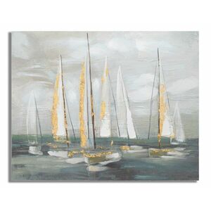 Vászon kép, hajók a tengeren, 100x80 cm - SIOFOK - Butopêa kép