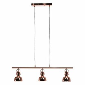 Retro stílusú fém csillár, rosegold - TRIOSWING - Butopêa kép