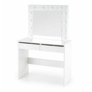 Fésülködő asztal LED világítással, fehér - PODIUM - Butopêa kép