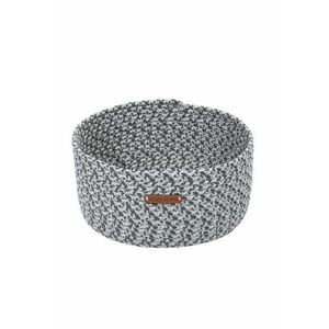 Fonott pamutkosár, 30 cm, Szürke - CORBEILLE - Butopêa kép