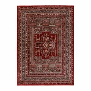 Szőnyeg, klasszikus, török stílusú, piros - fekete, poliészter, 160x230 cm - IRANIEN - Butopêa kép