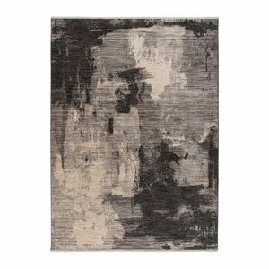 Szőnyeg, absztrakt mintázatú, szürke - bézs, poliészter, 120x170 cm - TACHETE - Butopêa kép