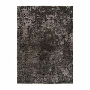Szőnyeg, absztrakt mintázatú, sötétszürke - fekete, poliészter, 200x290 cm - NOIRCEUR - Butopêa kép