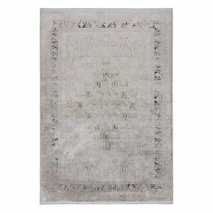 Szőnyeg, kopott mintás, ezüst, viszkóz - akril, 160x230 cm - LUNE D'OR - Butopêa kép
