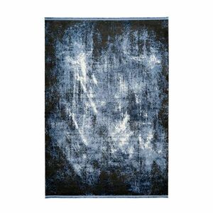 Szőnyeg, Pierre Cardin, fényes hatású, kék - ezüst - fekete, lyocell - viszkóz - akrill, 160x230 cm - UNIVERS - Butopêa kép