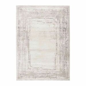 Szőnyeg, Pierre Cardin, keretes mintájú, ezüst - bézs, 80x150 cm - DUSKRUN - Butopêa kép