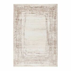 Szőnyeg, Pierre Cardin, keretes mintájú, barna - bézs , 80x150 cm - DUSKRUN - Butopêa kép
