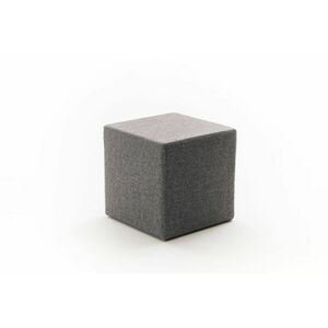 Puff, szögletes, szövet, sötétszürke - Butopêa kép