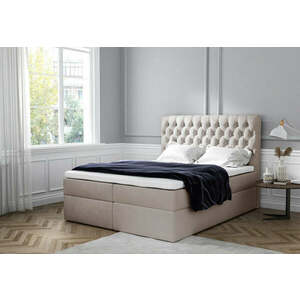 TOMIO boxspring kárpitozott ágy + fedőmatrac AJÁNDÉKBA - jasmine 21 / 180x200 kép