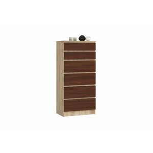 VYKA magas komód - sonoma tölgy/wenge kép