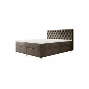 FESTER 2 kárpitozott boxspring ágy - Barna / 200x200 kép