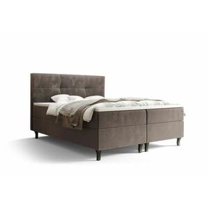 AMIR boxspring kárpitozott ágy - Barna / 200x200 kép