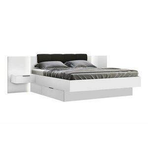 DOTA francia ágy + ágyrács és éjjeli szekrények - fehér / 180x200 / DE LUX - 14 cm kép
