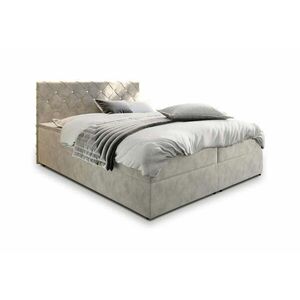 IRANA kárpitozott boxspring ágy - krém / 160x200 kép