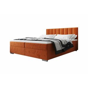 SARINA 4 kárpitozott ágy - narancs / 180x200 kép