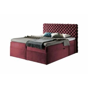 MARCH boxspring kárpitozott ágy + fedőmatrac - Piros / 180x200 kép