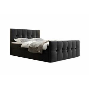 Kárpitozott boxspring ágy HATAN - monolith 97 / 160x200 kép