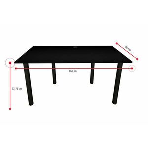 CODE BIG számítógépasztal - fekete / USB HUB / IGEN kép
