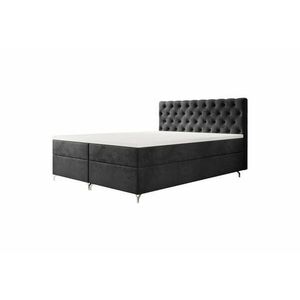 FESTER 2 kárpitozott boxspring ágy - monolith 97 / 180x200 kép